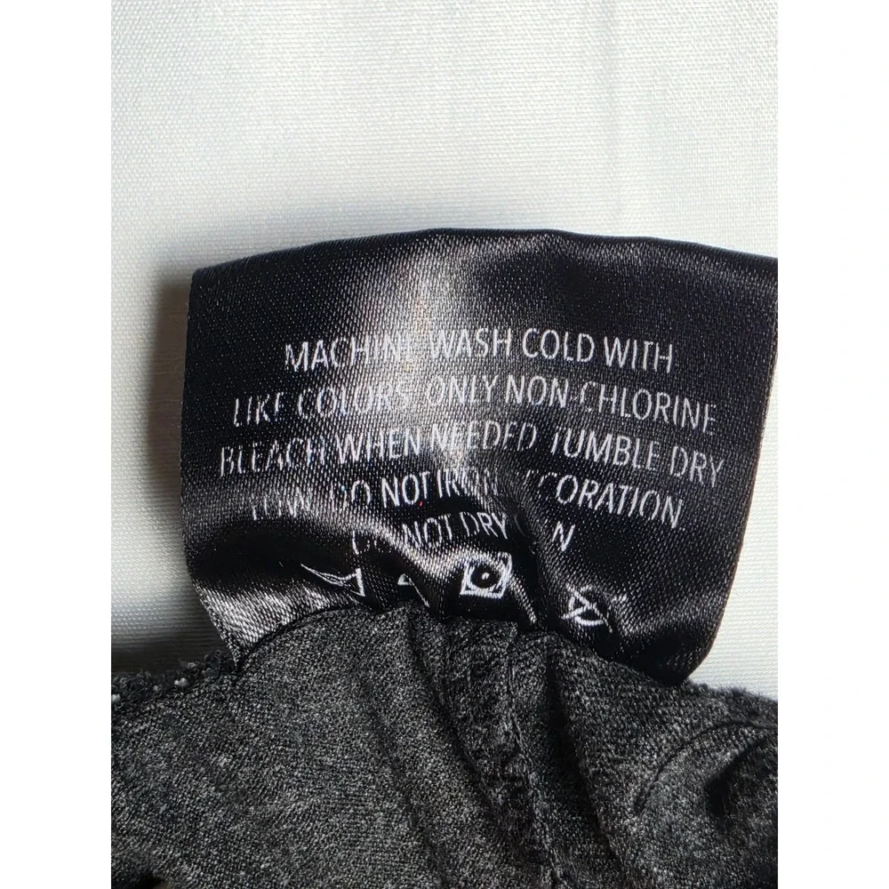 True Religion Mens Loungewear Shorts Charcoal Gray Horseshoe Logo XL 40-42